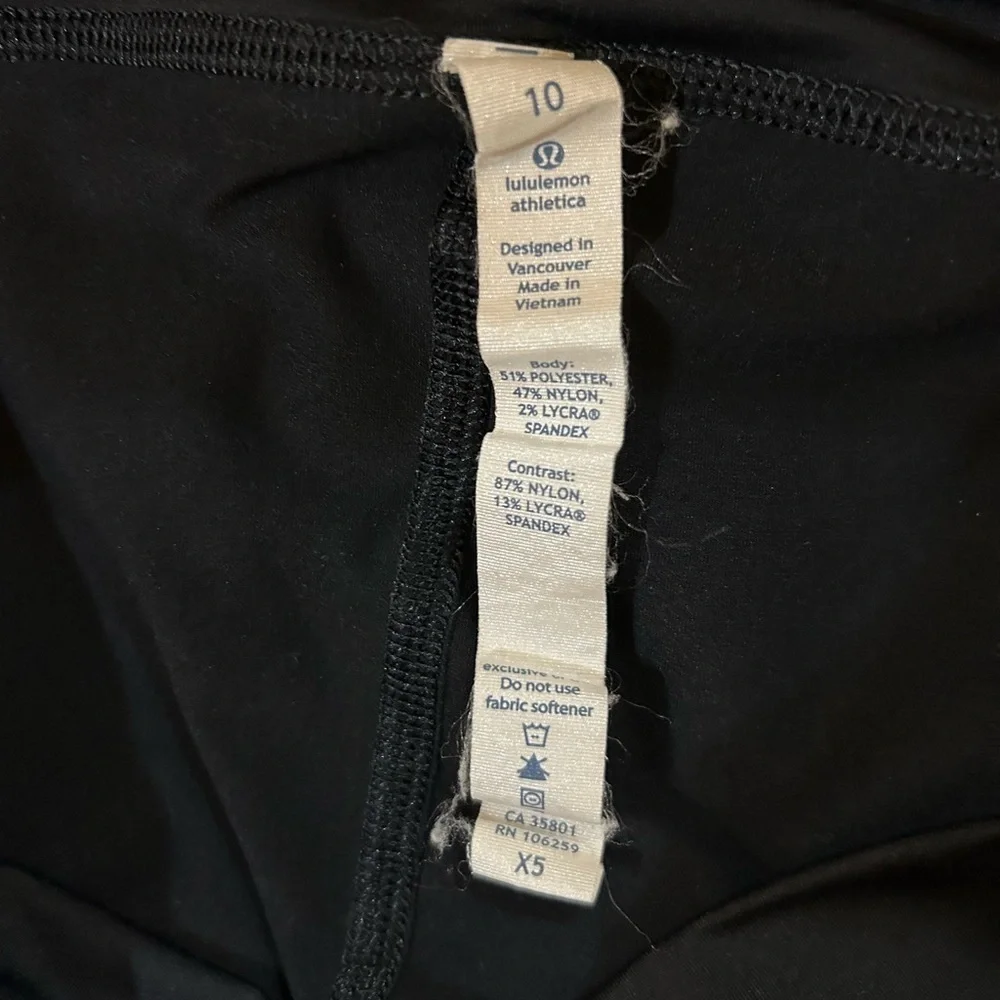 Lululemon Athletica Black Skort Gray Cynch